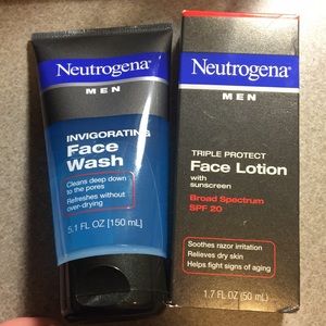 Neutrogena Men face wash & face lotion
